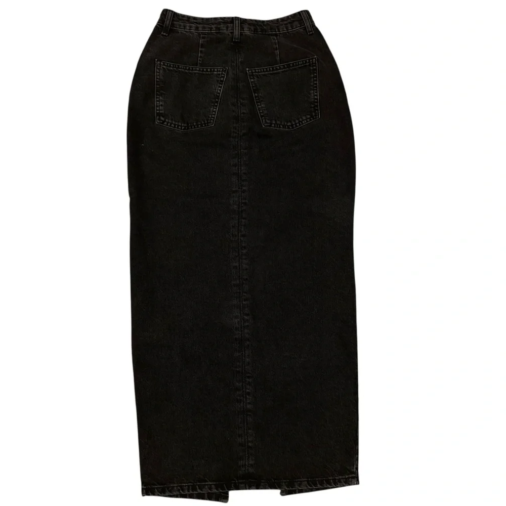 ASOS Black Denim Maxi Skirt - Picture 4 of 7